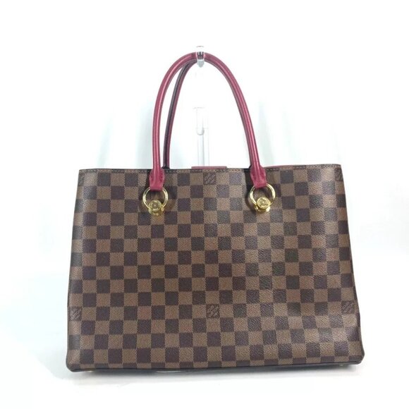 LOUIS VUITTON Riverside Damier LV Charm Reduvan Tote Bag Shoulder Bag - Picture 7 of 16